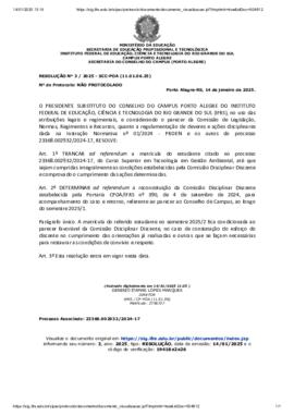Resolução 003/2025 ad referendm