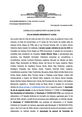 Ata 03/2026 - 3ª Sessão Ordinária 2026