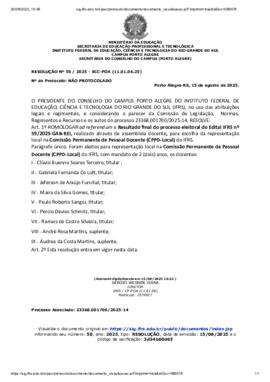 Resolução 050/2025