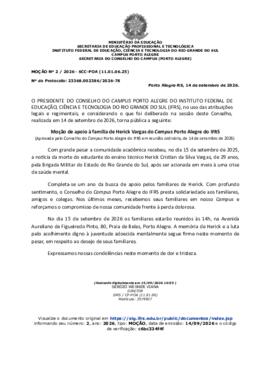Moção nº 2/2026