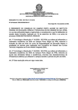 Resolução 025/2026