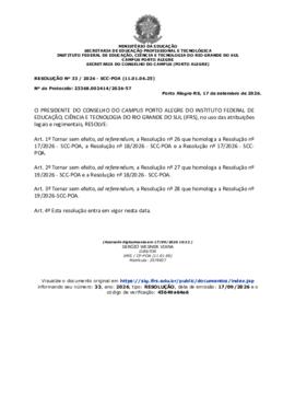 Resolução 033/2026 ad referendum
