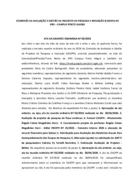 Ata 003/2026 - reunião ordinária