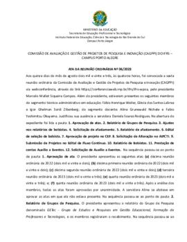 Ata 006/ 2023 - Reunião Ordinária