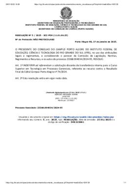 Resolução 005/2025 ad referendum