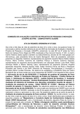 Ata 007/2025 - reunião ordinária