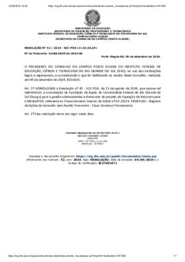 Resolução 052/2024