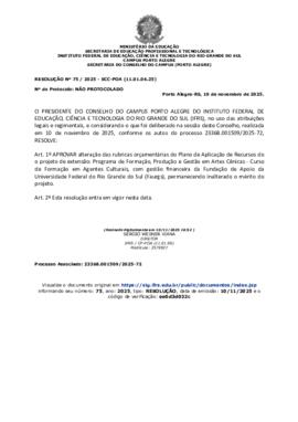 Resolução 075/2025