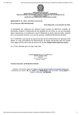 Resolução 070/2024