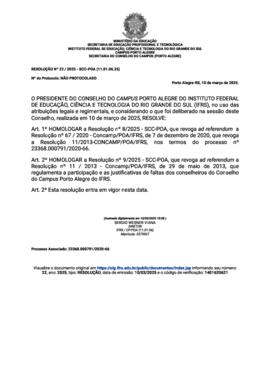 Resolução 022/2025