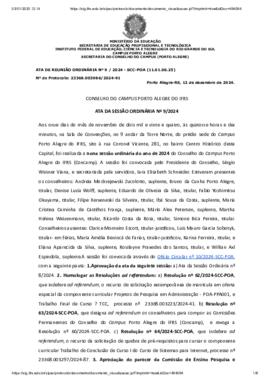 Ata 009/2024 - Reunião Ordinária
