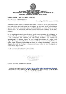 Resolução 028/2026 - Anulada