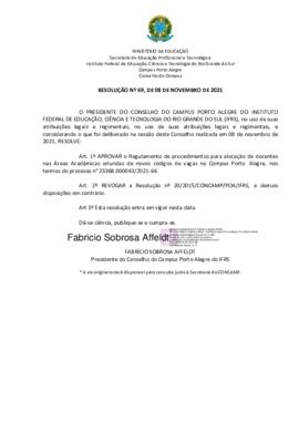 Resolução 069/2024