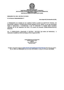 Resolução 084/2024
