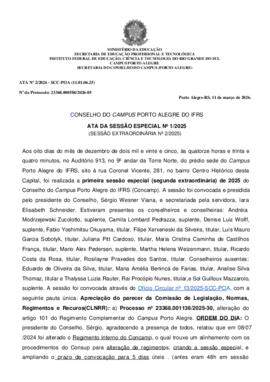Ata 01/2025 - 1ª Sessão Especial