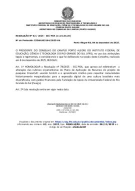 Resolução 082/2025