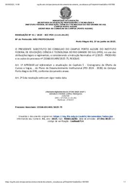 Resolução 041/2025 ad referendum