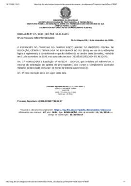 Resolução 067/2024