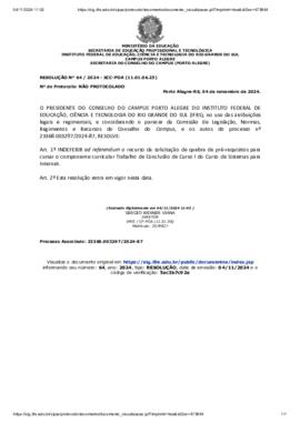 Resolução 064/2024 ad referendum