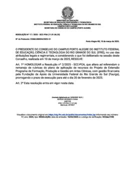 Resolução 017/2025